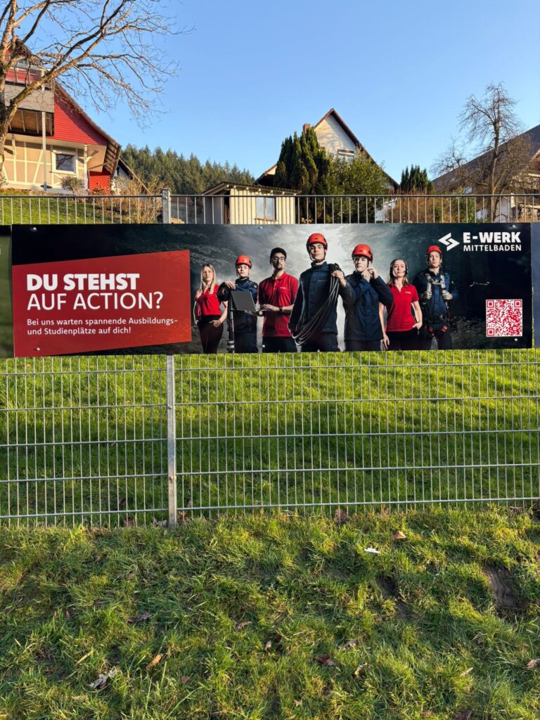 ASV Nordrach bedankt sich beim E-Werk Mittelbaden